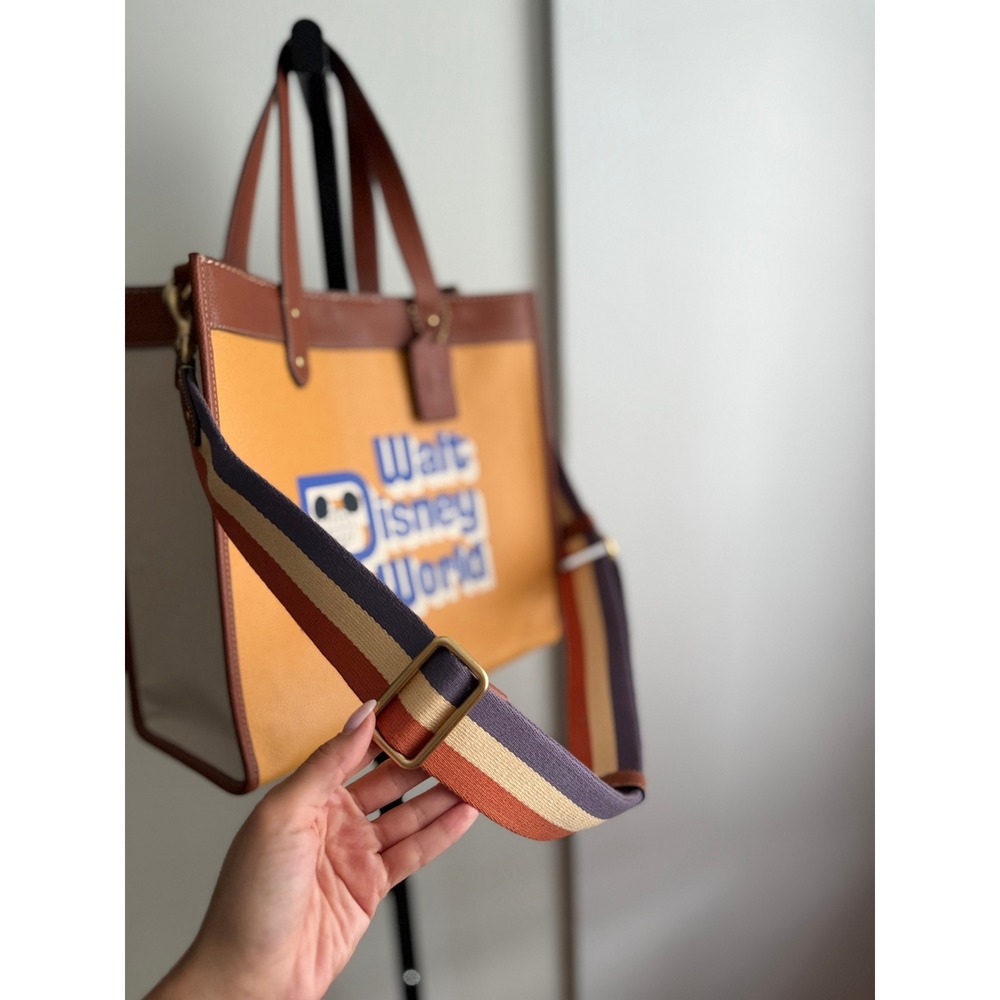Coach x Disney Field Tote Bag w/ Walt Disney World Motif - Honeycomb Multi - Picture 8 of 11
